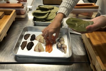 Different kind of topics are on offer, mainly fish but some vegetarian options too. 