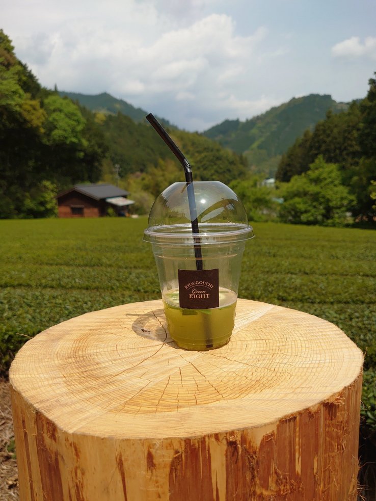Sipping a (non-alcoholic) Tea Mojito from the Tea Terrace