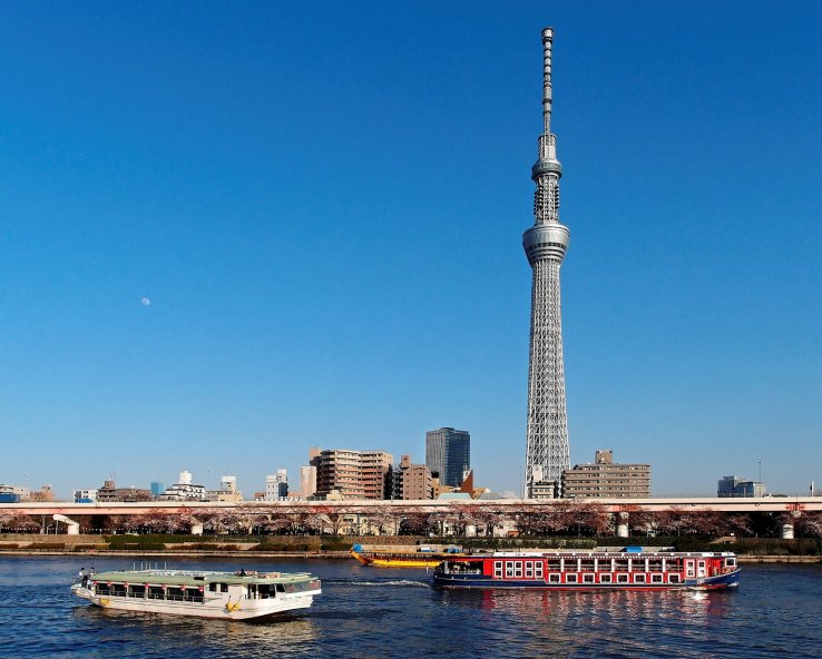 Tokyo Skytree across Sumida River