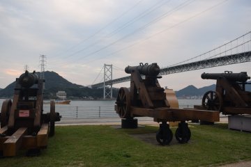 Cannons on display