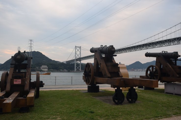 Cannons on display