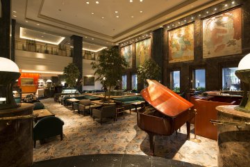 The lobby lounge