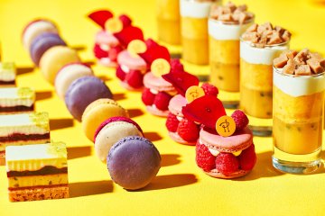 Some of the macarons on offer