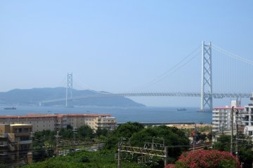 <p>On a clear day, Awaji Island looks really close from the tomb</p>