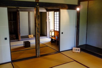 There is a Japanese guide on site who will happily show you around the house