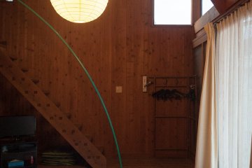 <p>The wood cabins are large and comfortable and look straight out at the yacht harbour</p>