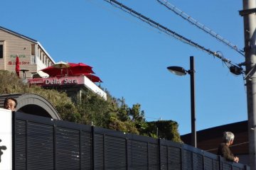 There it is. Way up there! A rough climb...but worth it!