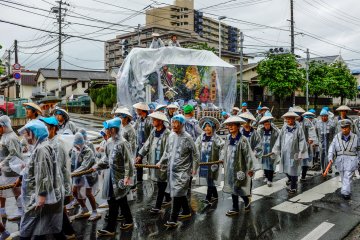 The festival continued with enthusiasm despite the Typhoon rain