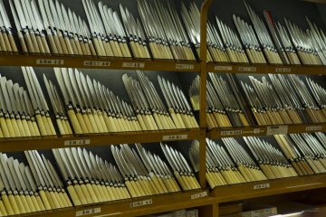 Japanese knives truly are exquisite and Sennichimae arcade has a large number of stores to choose from