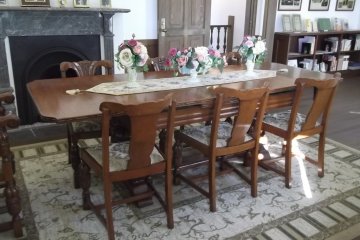 The elegant dining room