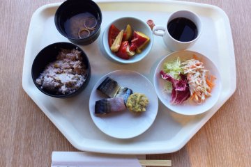 Breakfast buffet with local specialties