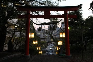 Shrine at dusk