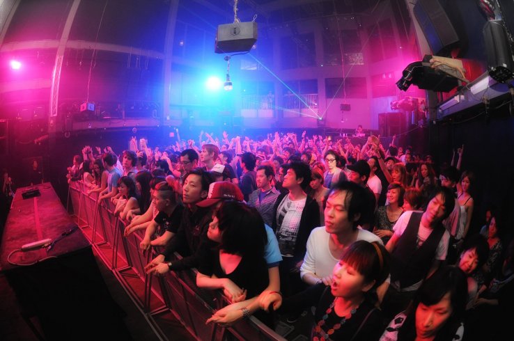 Womb nightclub is located just off Dogenzaka Street