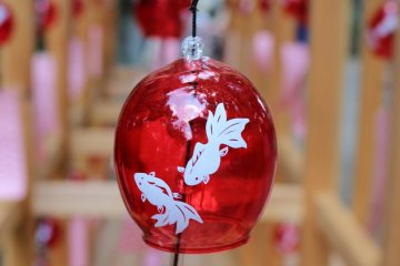 Wind chime at Hisaizu Shrine