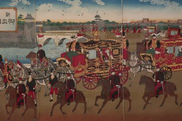 One highlight on display is an ornate carriage used by Emperor Meiji when he signed the Japanese constitution in 1889
