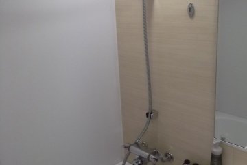 My shower (unused as I went to the public bath)