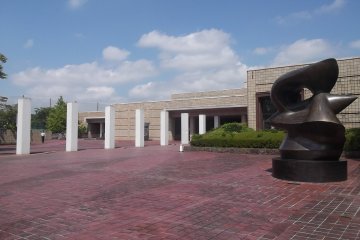 In front of the museum
