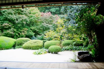 <p>Shisendo Temple's Heritage Garden from the viewing room</p>