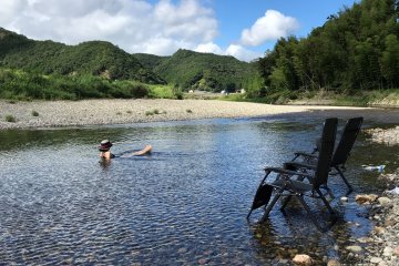 A cold dip after a hot sauna bath is refreshing