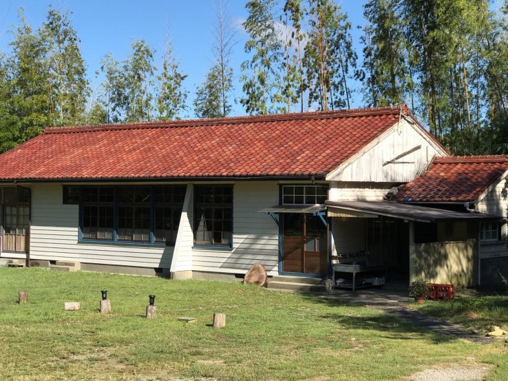 Old school building to be reformed into a cafe right by the camp site