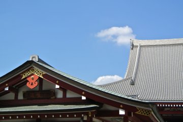 Main Temple Building's steeped roof