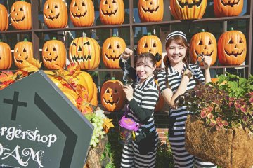 Fun photo spots are set up around the park