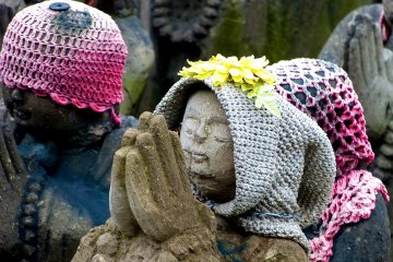Each Jizo statue has its own individuality