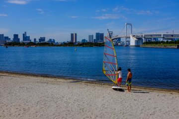 Odaiba Marina Park is a great place to try something different in Tokyo