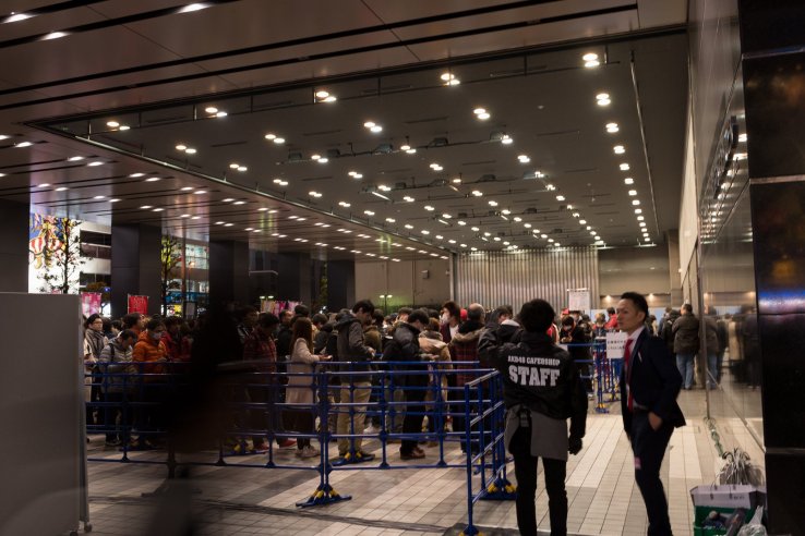 Whilst lines are orderly, many retailers are offering online options to avoid queuing in the current climate