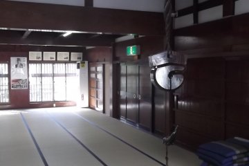 The hearth in what might have been the kitchen and dining room
