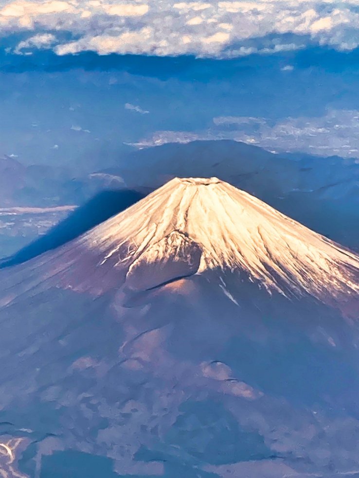 Fuji-san from our plane window