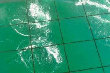 Whirlpools beneath the skywalk