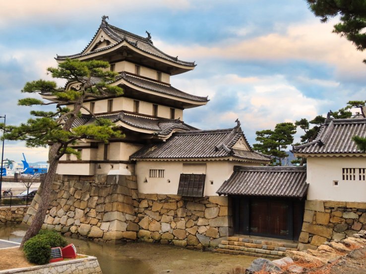 Preserved turret of Takamatsu Castle Ruins