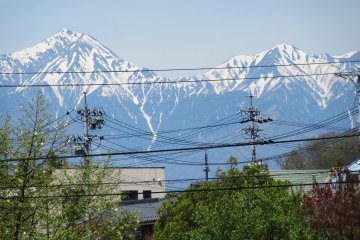 Hida Range in early April