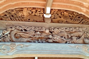 Carvings on the main temple