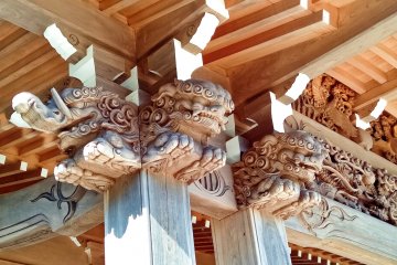 Carvings on the main temple