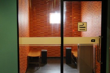 <p>There are a couple of open air terraces as well as dedicated smoking rooms that keep tobacco users away from everyone else</p>