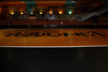 <p>The fifth floor arena is used for mini motor cycle racing and for roller skating</p>
