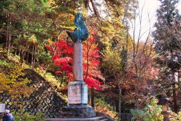Various statues donated by countries around the world