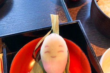 Cute mochi for breakfast