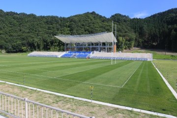 The stadium was built as part of the region's post-disaster reconstruction