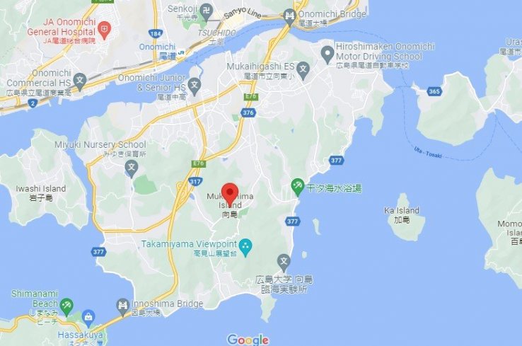 Muikashima is connected to the Honshu mainland by bridge