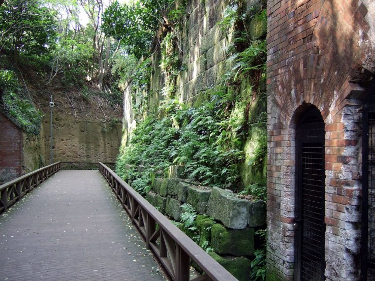 Sarushima fortress' brick walls