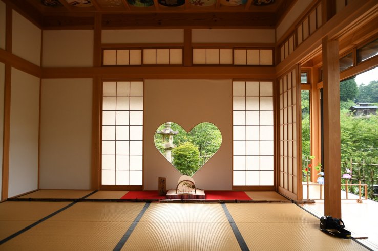 The heart-shaped window is also known as the window of happiness