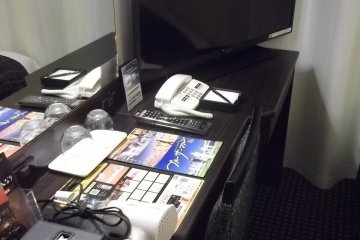 My desk and TV