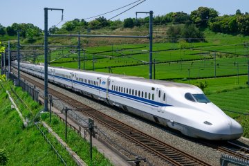 Tokaido shinkansen in Shizuoka