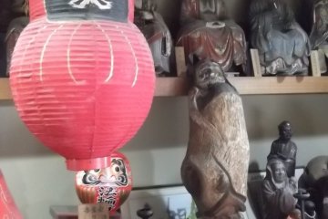 A fraction of the Darumas on the premises