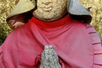 A  jizo in the temple grounds.