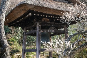 The temple bell tower.