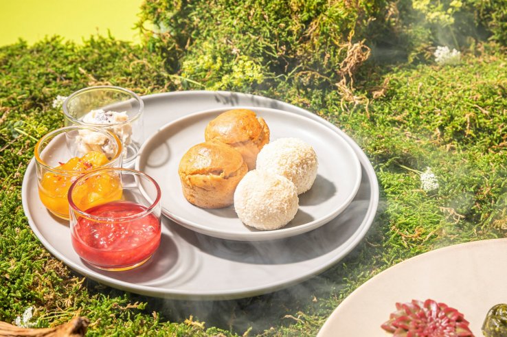 The scones are gluten-free, as they use rice flour as opposed to wheat flour
